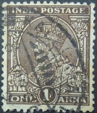 India SG234 1 anna chocolate 1932