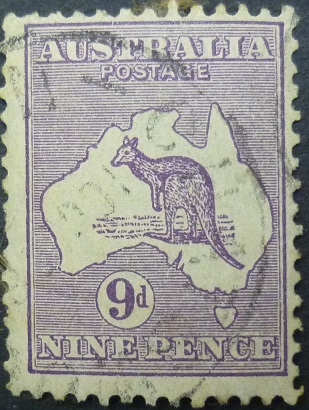 Australia SG133 9d violet 1913