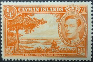 Cayman Islands SG115 ¼ d orange 1938