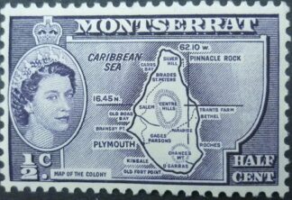 Montserrat SG136B ½ cent violet 1953 COLONY