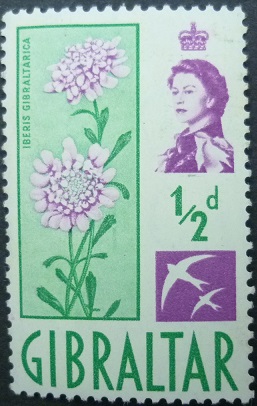 Gibraltar SG160 ½d purple and green 1960