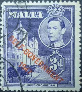 Malta SG240 3d violet 1948