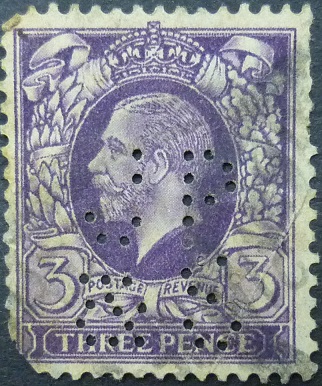 George V SG375 3d violet 1912