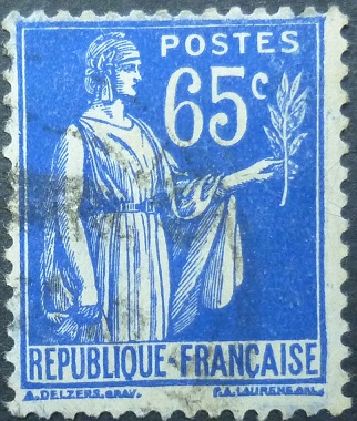 France SG509a 65 cents blue 1932