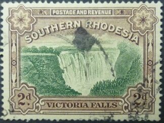 Southern Rhodesia SG029 2d green and brown 1932