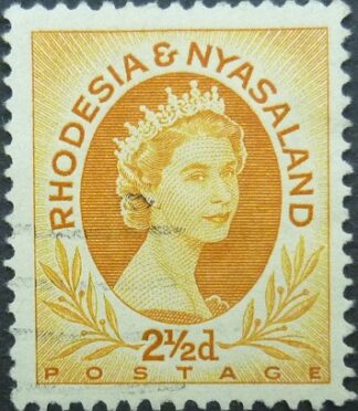 Rhodesia & Nyasaland SG003a 2½d ochre 1954