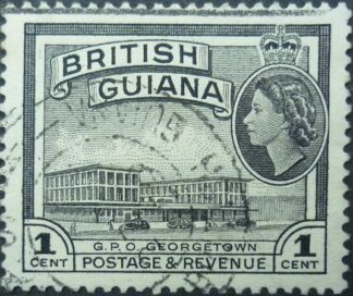 British Guiana SG331 1 cent black 1954