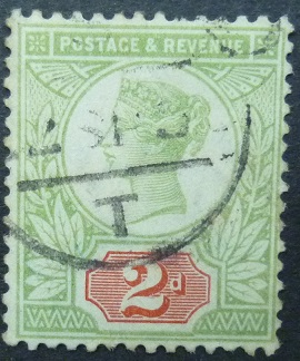 Victoria SG200 2d green and red 1887