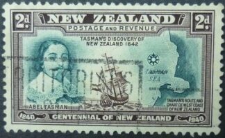 New Zealand SG612 2d green & brown 1940