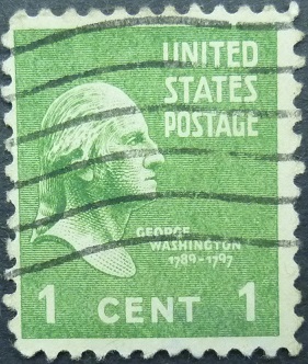United States SG800 1 cent green 1938