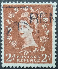 Elizabeth II SG518 2d brown 1952