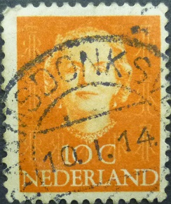 Netherland SG686 10 cents red/orange 1949