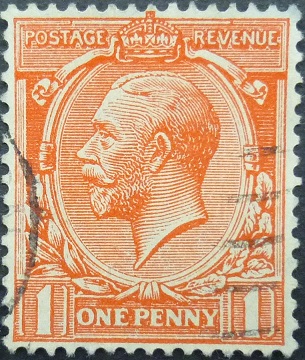 George V SG419 1d red 1912