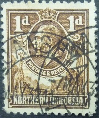 Northern Rhodesia SG002 1d brown 1925