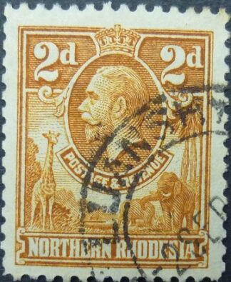Northern Rhodesia SG004 2d orange 1925
