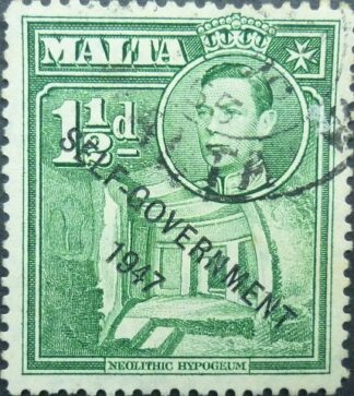 Malta SG237a 1½d violet 1948 SELF GOVERNMENT