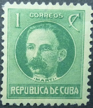 Cuba SG336 1 cent green 1917