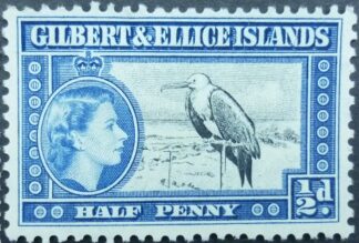 Gilbert & Ellice Islands SG064 ½d black & blue 1956