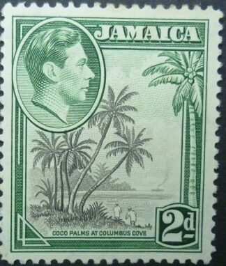 Jamaica SG124 2d black & green 1938