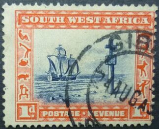 South West Africa SG075 1d blue & red 1931