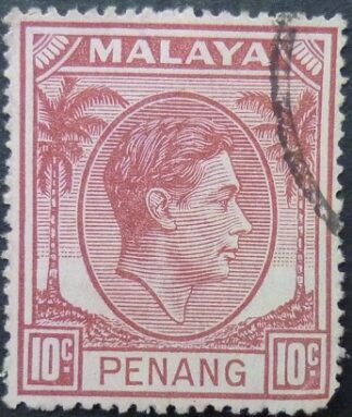Malaya Penang SG011 10 cents mauve 1949