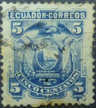 Ecuador SG015 5 cents blue 1881