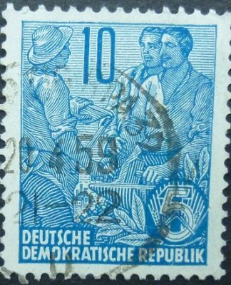 Germany DDR SGE311 10pf blue 1953