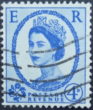 Elizabeth II SG576a 4d blue 1952