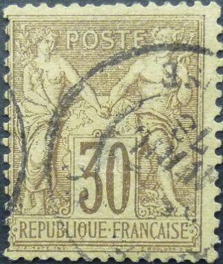 France SG237 30 cents brown 1876