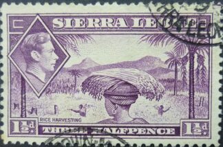 Sierra Leone SG190a 1½d mauve 1938