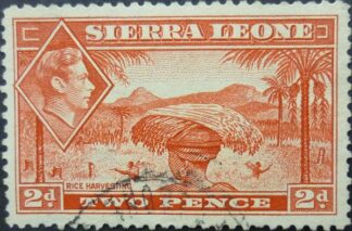 Sierra Leone SG191a 2d red 1938