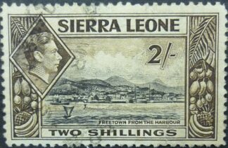 Sierra Leone SG197 2 shillings black & brown 1938