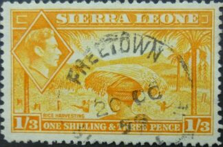 Sierra Leone SG196a 1 shilling & 3d orange 1938