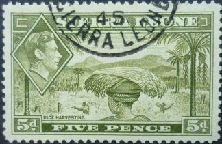 Sierra Leone SG194 5d olive 1938
