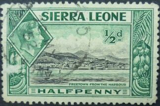 Sierra Leone SG188 ½d black & green 1938