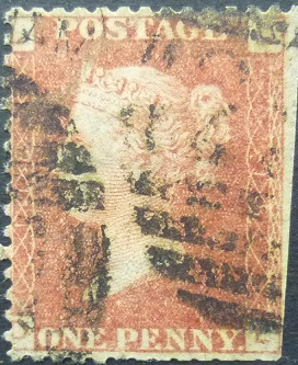 Victoria SG043 1d red 1858