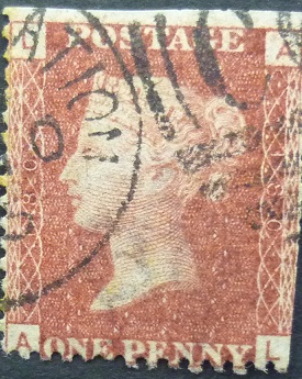 Victoria SG043 1d red 1858