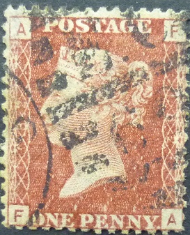 Victoria SG043 1d red 1858