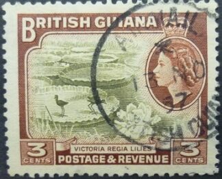 British Guiana SG333 olive & brown 1954