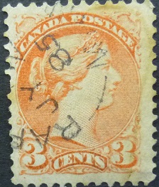 Canada SG106 3 cents red 1870