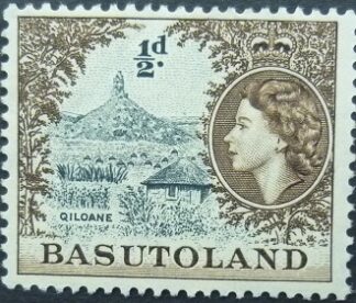 Basutoland SG043 ½d black & sepia 1954