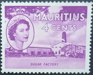 Mauritius SG295 4 cents purple 1953