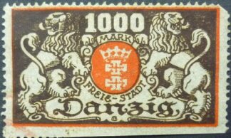 Danzig SG104 1000 m red & brown 1923