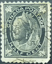 Canada SG142 ½ cent black 1897