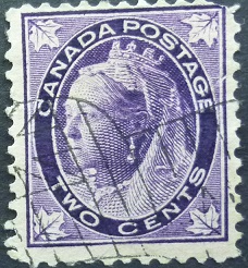 Canada SG144 2 cents violet 1897