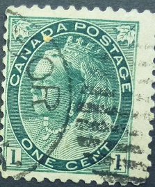 Canada SG151 1 cent green 1898