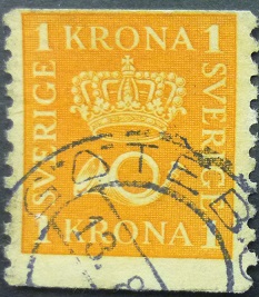 Sweeden AG113 1 krona orange 1920