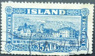 Iceland SG154 35 aur blue 1925