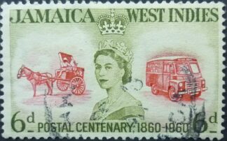 Jamaica SG179 6d red & olive 1960