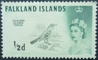 Falkland Islands SG227 ½d black & green 1960